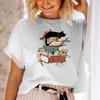 Cute Cat Book Short Sleeve Shirt Books and CatsT-Shirt Reading Shirt Cat Lover T-Shirt Gift for Book Lovers Book Bookish Shirt