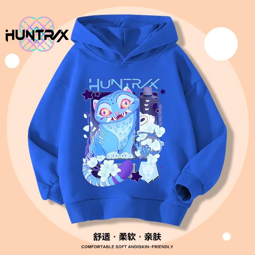 Felpe con cappuccio K-pop Demon Hunters Ragazzi Ragazze Manica Lunga Capispalla Saja Stampa Ragazzi Cappotto con Cappuccio per Bambini Moda Pullover Top per Bambini