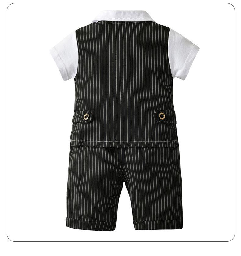 European & American Kids' Summer Two-Piece Vest Set – Boys' Short-Sleeved Outfit