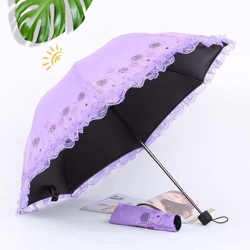 

Зонт от солнца женский, с защитой от ультрафиолета, кружевной зонтик с вышивкой, тройной зонтик с вышивкой, виниловый, принцесса, солнечный свет, дождь