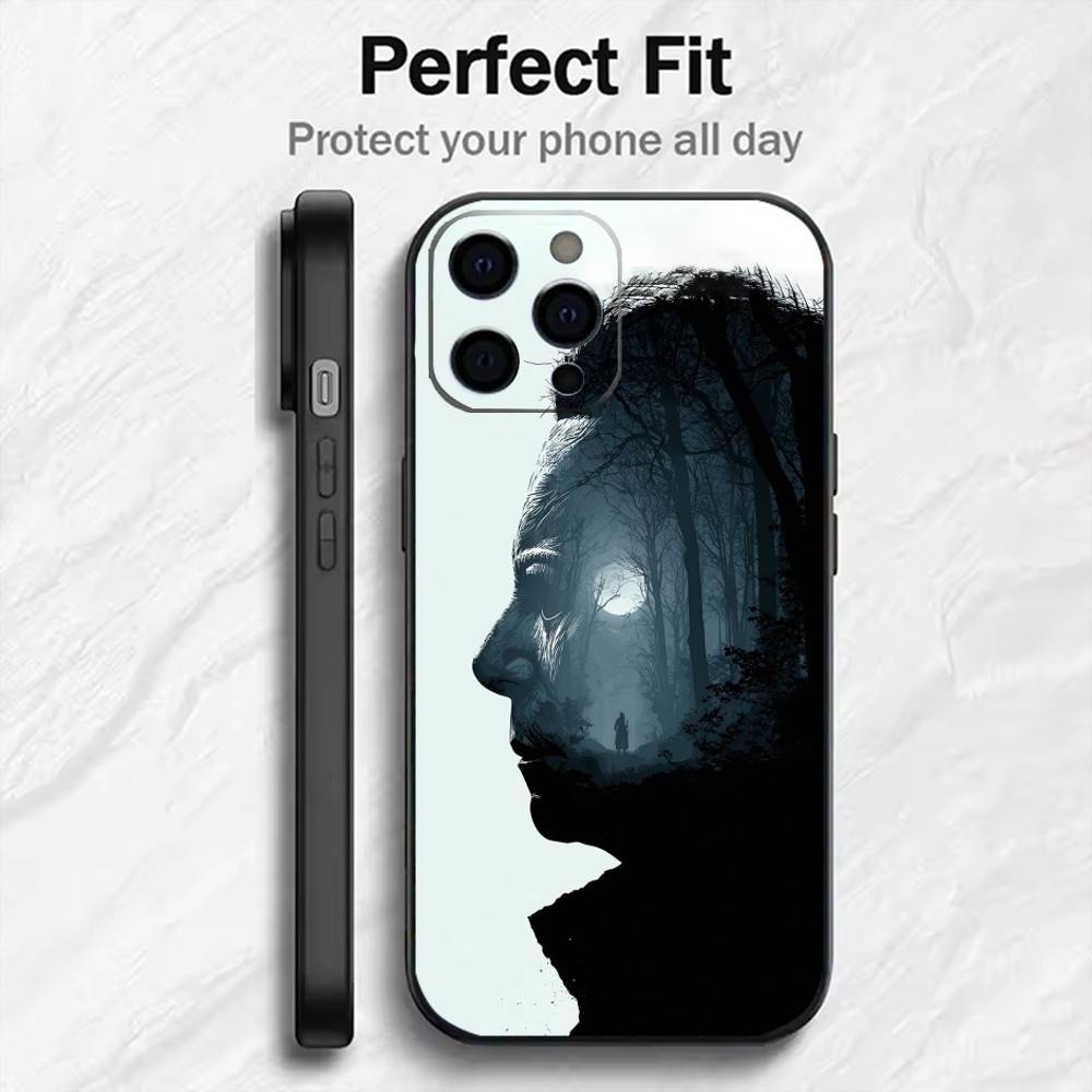 Terrifying M-Michael M-Myers Phone Case For iPhone17,16,15,14,13,12 Plus,Max Soft Silicone Black Cover