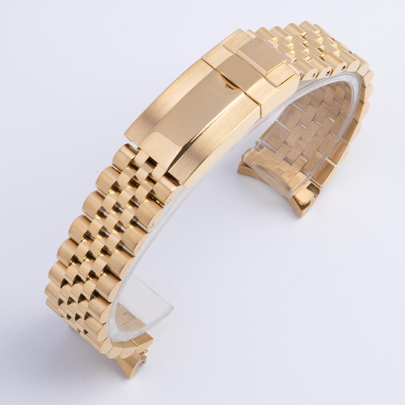 316L Stainless Steel Watchband 20mm Wristband For Rolex Strap For DAYTONA SUBMARINER DATEJUST Watch Accessories Fold Buckle