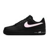 Nike Air Force 1 Slip Resistant Abrasion Resistant Low top Skateboard Shoes Unisex Black Pink CW2288-001(Team448-air)
