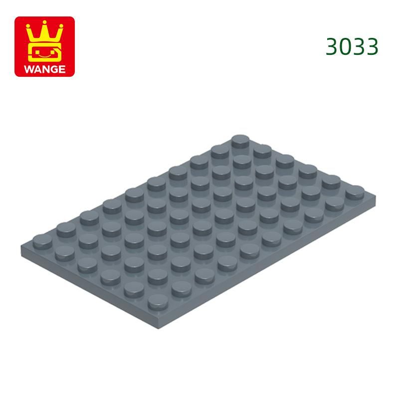 12Pcs/Lot 3033 6x10 Basic Plate Builidng Bricks Moc Parts Works With featuring Blocks DO IT YOURSELF Children's Assembly Playthings Gift Idea Box
