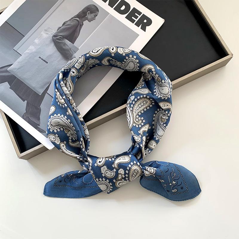 

70 square scarves, silk scarves, high-end sense retro fashionable cashews, spring and summer new headbands, small scarves, headscarves, headbands.