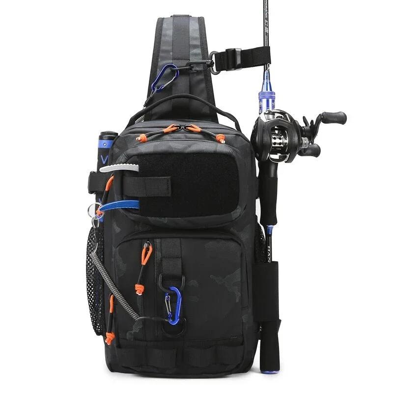 Tactical FIshing Bag Backppack Chest Sling Outdoor FIshing Lure Rod Men Sports Handbags Shoulder Laser Molle Hunting Hiking Bags