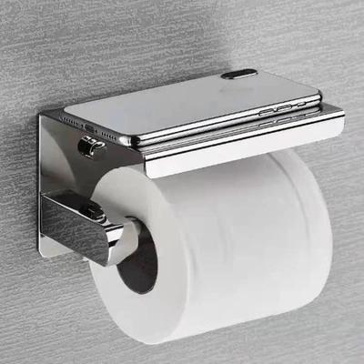304 Paslanmaz Çelik Tuvalet Kağıdı Tutucu Telefon Raflı Banyo Mendil Tutucu Tuvalet Kağıdı Rulosu Tutucu