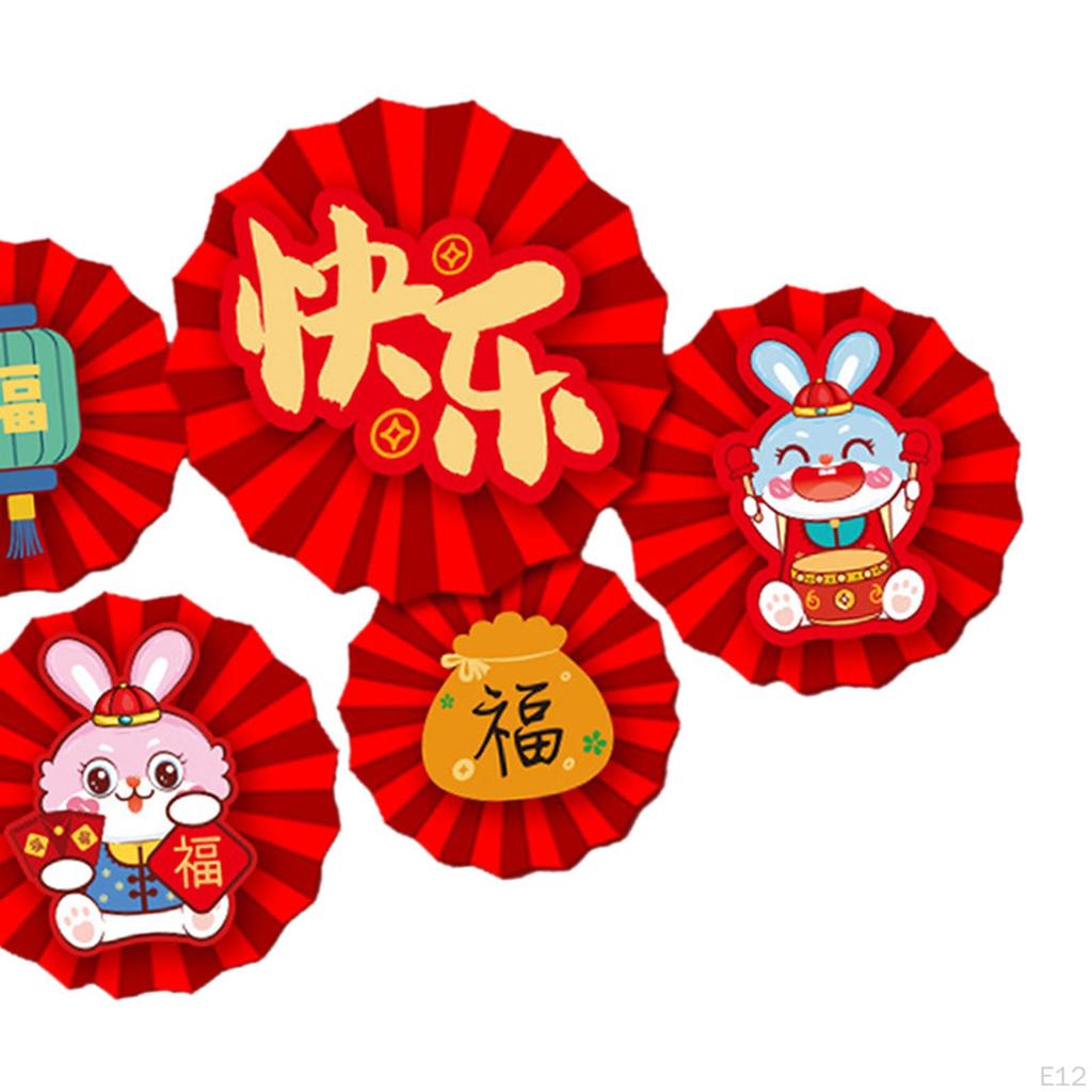 Chinese Decoration Home Decorations Red Paper Flowers Fan for
