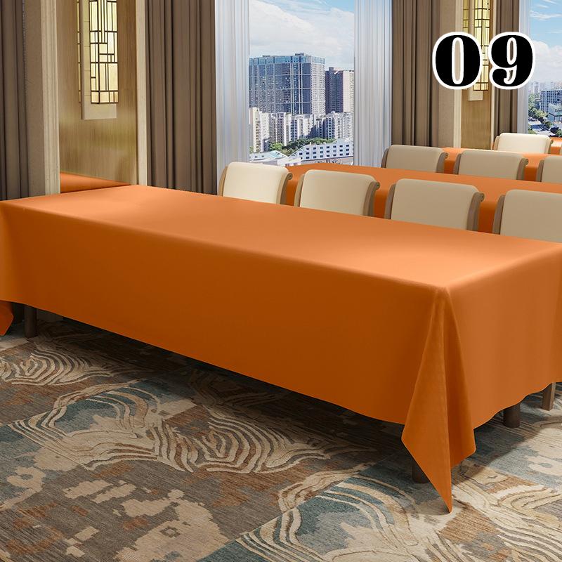 

Thickened Waterproof Conference Tablecloth Reusable Rectangular High-end Exhibition Activity Table Cloth Table Skirt Table Cover (as the picture,100x200cm)