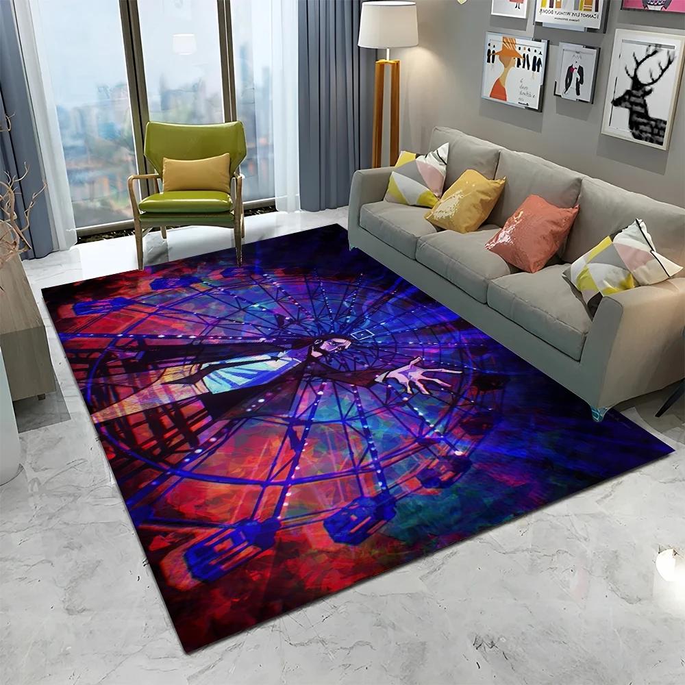 Disco Elysium Game Gamer Cartoon Carpet Rug for Home Living Room Bedroom Sofa Doormat Decor,kid Play Area Rug Non-slip Floor Mat