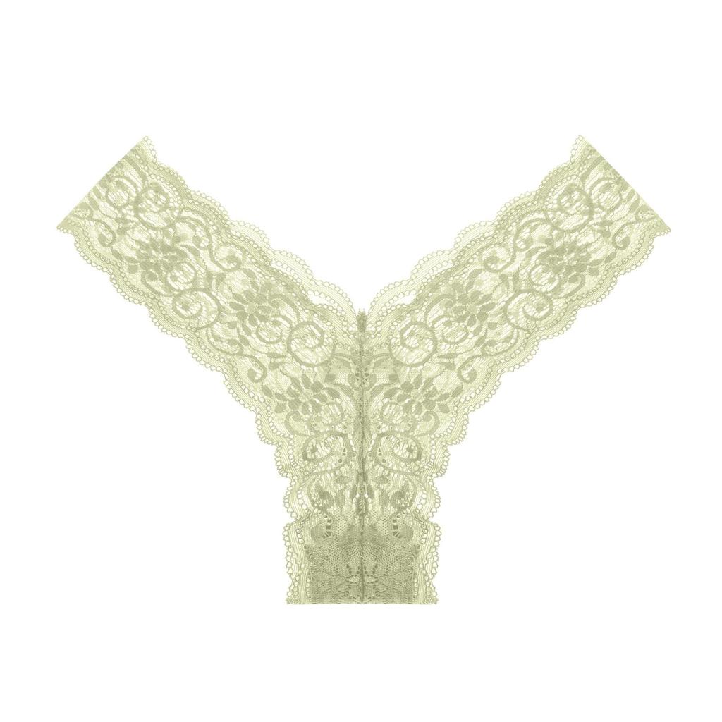 Sexy Plus Size Panties Bikini Lace Sports Thong Breathable Lightweight Seamless Women's Panties