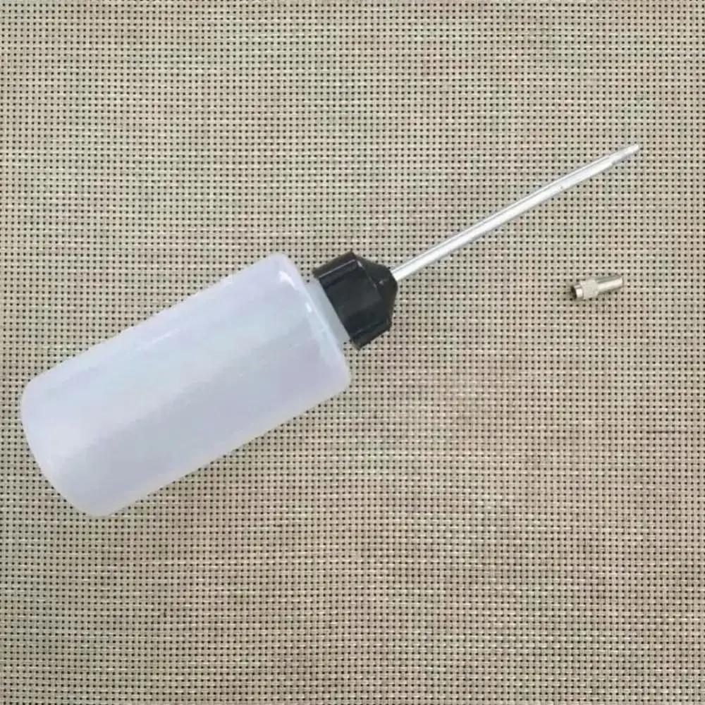 1Pcs New Empty Oil Bottle Long Mouth Iron Head Refueling Spray Nozzle Oiler Bottle Clear Plastic Machine Oiler Sewing Machine