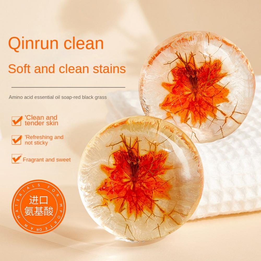 Amino Acid Essential Oil Soap Handmade Essential Oil Soap Mild Transparent Soap Hydrating Cleansing Soap Face Soap