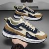 Men's Casual Sports Shoes Rubber Sport Running Shoes Lace-up Platform Sneakers for Men Tennis Training Shoe Leather Men Sneakers