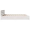 Solid Wood Bed without Mattress White 180 x 200 cm Pine Wood