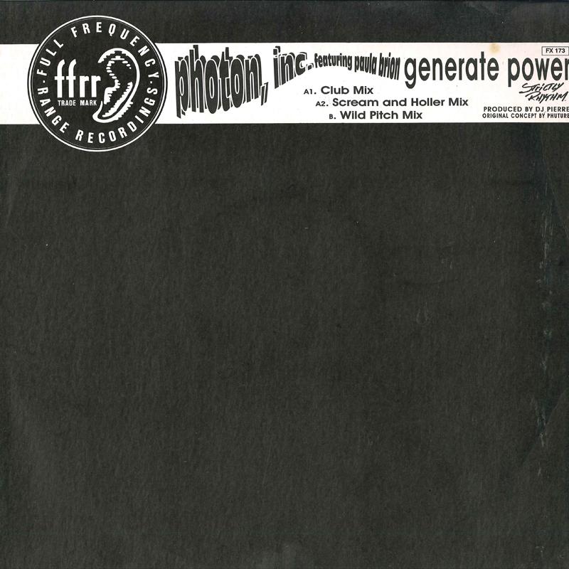 

12inch Record PHOTON INC - Generate Power FX173 FFRR 1991 Europe Dance & Electronica Used