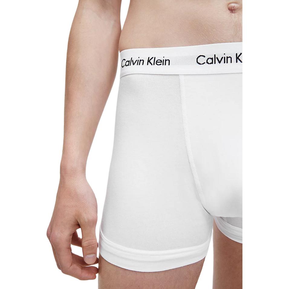Calvin Klein Buchstaben-Logo Mid-Rise Boxer Briefs 3er-Pack Herren Unterwäsche Weiß U2662G-100