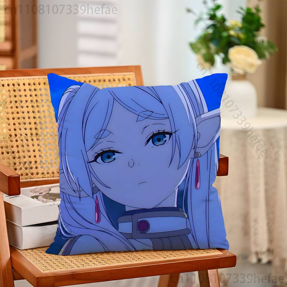 

FFrieren Sousou FFrieren Print Polyester Pillow Case for Valentine gift Home Sofa Cushion Cover Decoration Custom 30x30cm