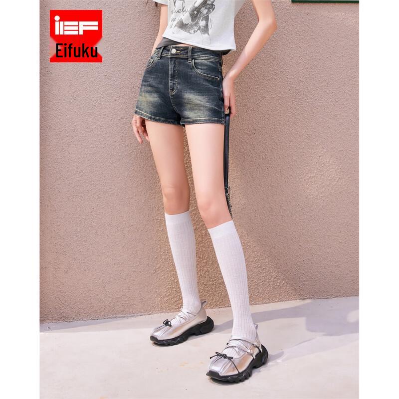 IEF Women s 2026 Summer American Fashion Denim Shorts S