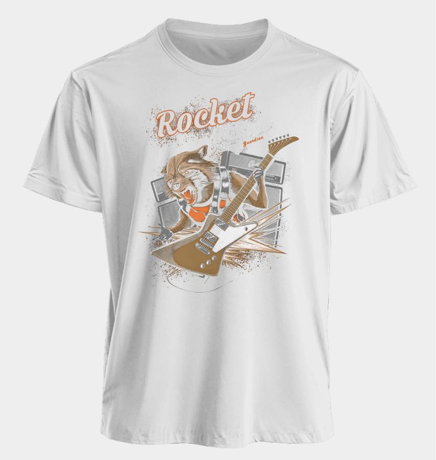 Men's and Women's T-shirts Rocket Raccoon Summer American Spring and Autumn Sports Fitness Casual Trendy Short Sleeves