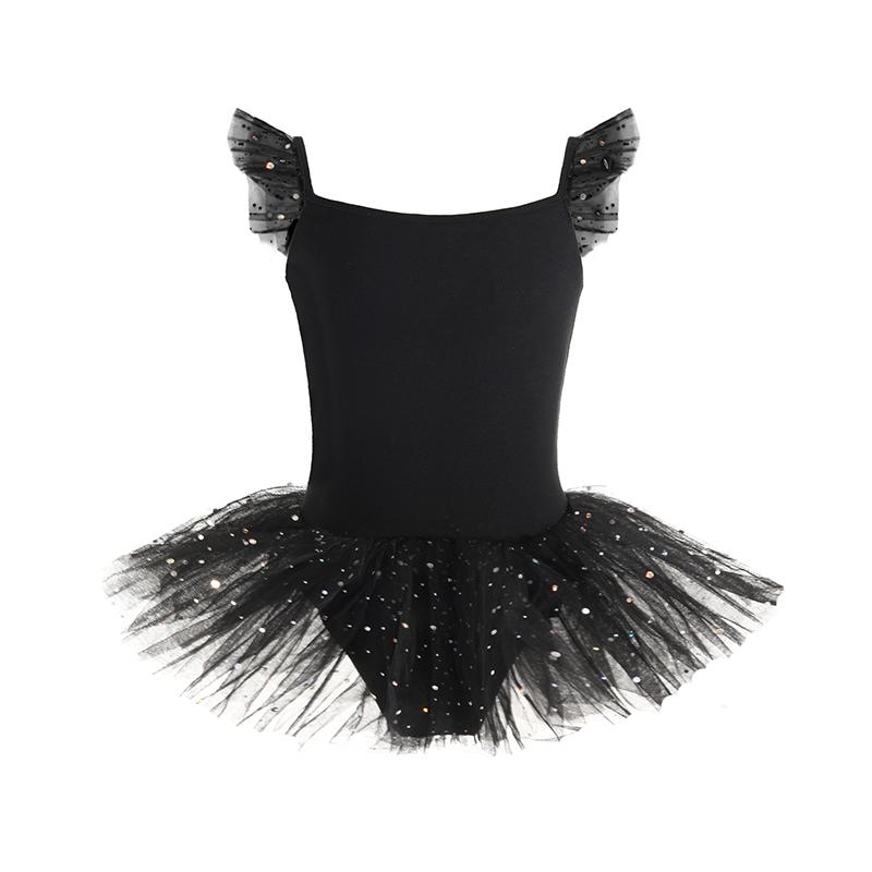 Süßes Kinder Ballett Kostüm Mädchen Kinder Ballett Rock Tanzkostüm mit Pailletten Kleid