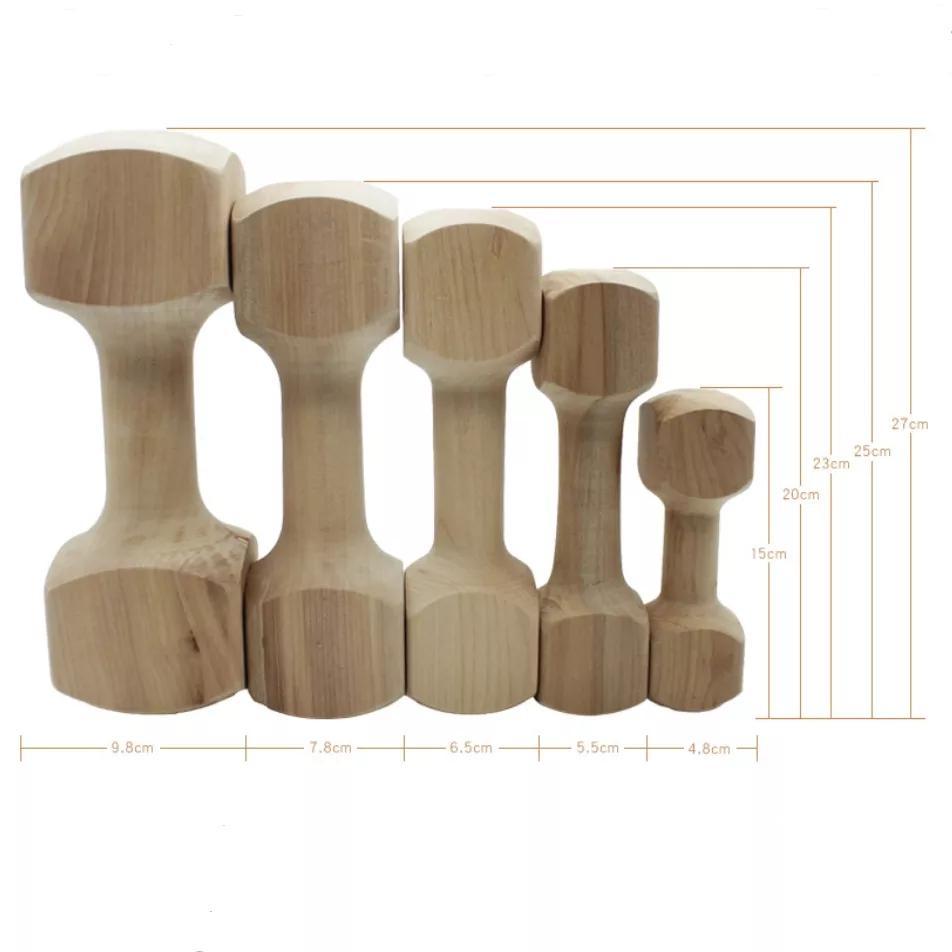 Fuuny Safe And Durable Chew Dumbbell Dog Toy Durable Real Wood Dog Chew Bone Toy For Dogs Suitable Home Pet Supplies