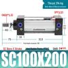 SC63 High Thrust Small Pneumatic Cylinder, Model SC40/50/80/100*125X150X200X500-S