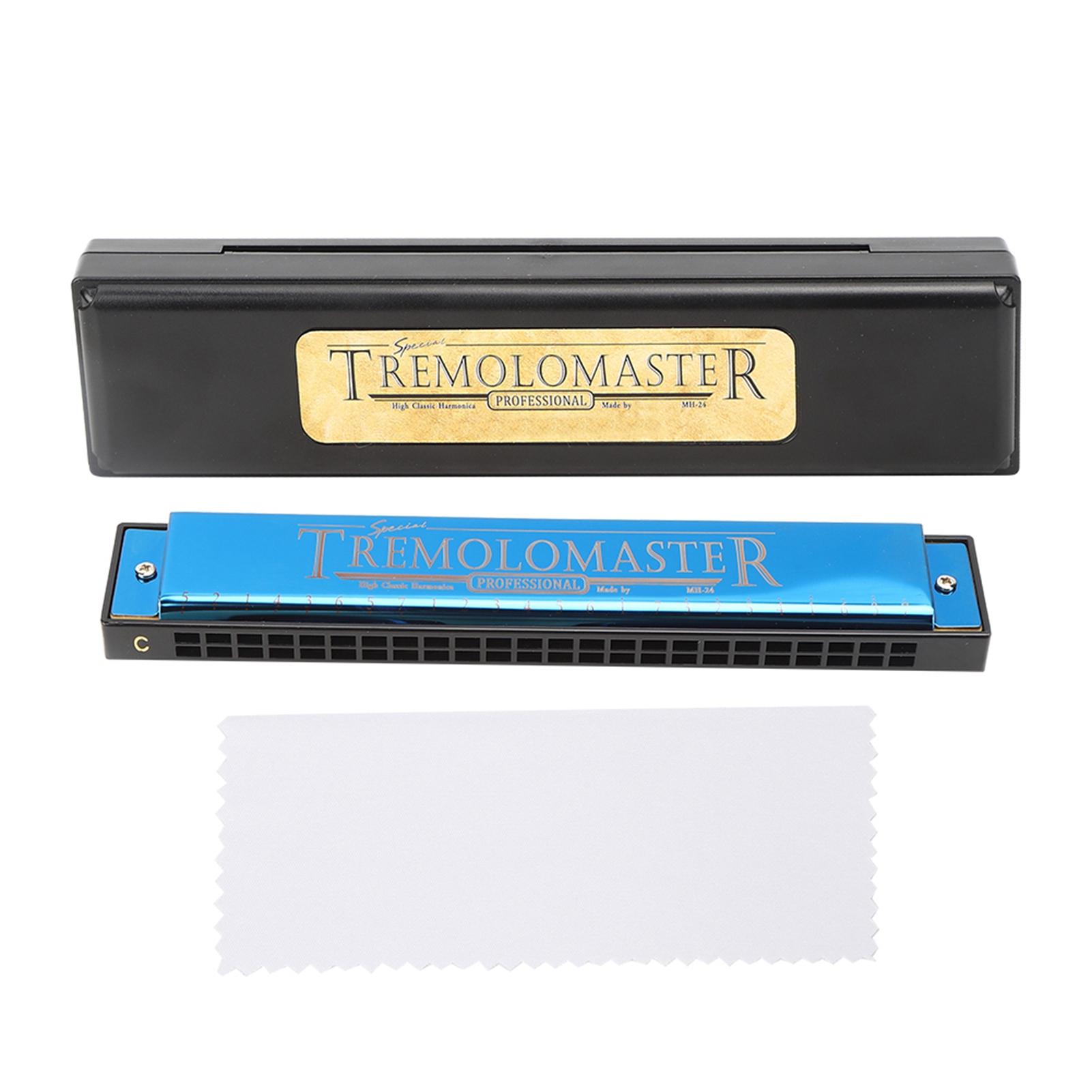 Профессиональная губная гармошка диатоническая арфа детские подарки полифоническая тональность C 24 отверстия