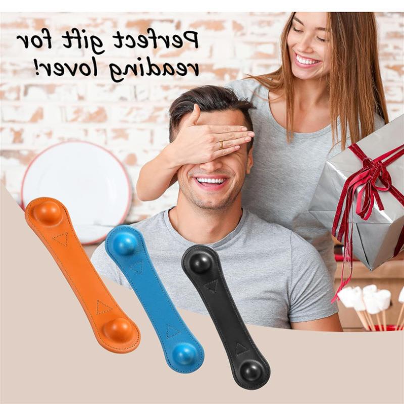 Dual-Sided Magnetic Leather Bookmark & Page Holder