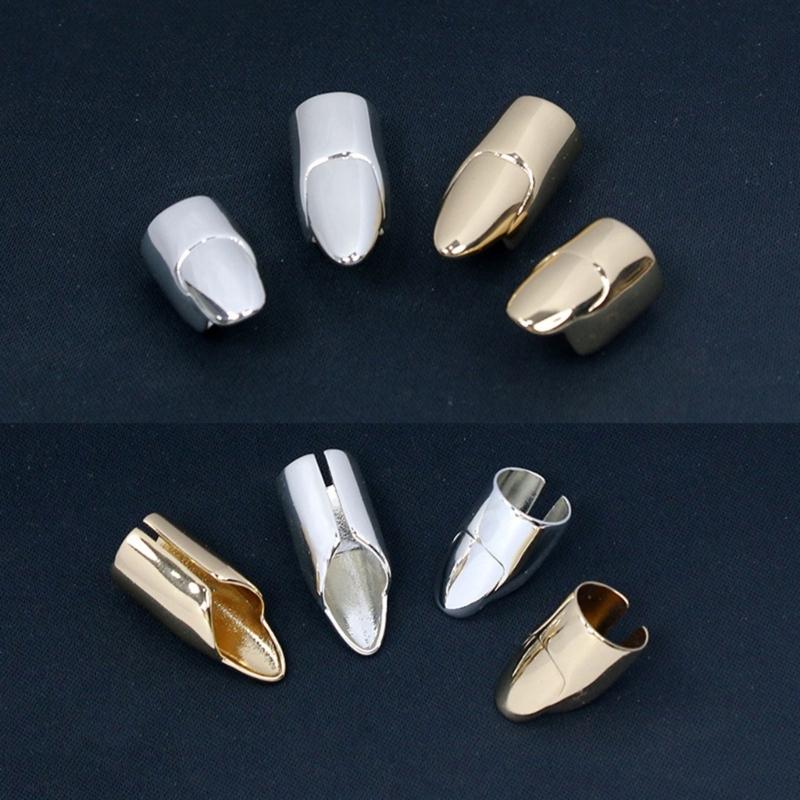 Koreanischer Niedlicher Cartoon Nagelabdeckring für Damen Gold Silber Ringe Mode Neuheit Nische Hochwertiger Sinn Offener Fingerring