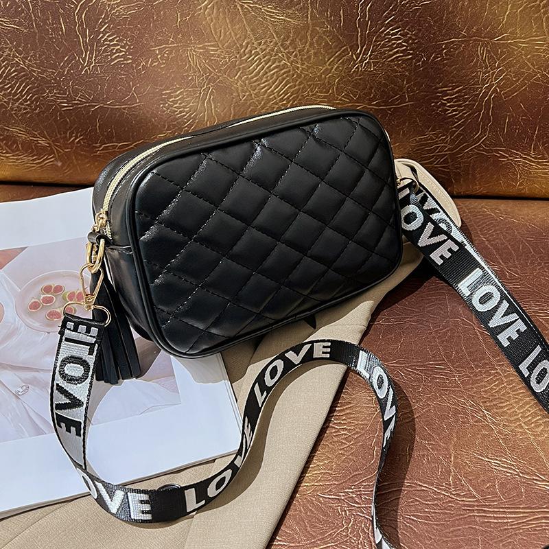 Small Square Bag New Shoulder Bag Women's Small Bag Texture Embroidered Bag