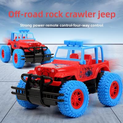 2.4GHZ Children's Toy Electric Remote-controlled Light Painting Climbing Vehicle Off-road Vehicle Stunt Vehicle Toy Electric Charging Toy Car