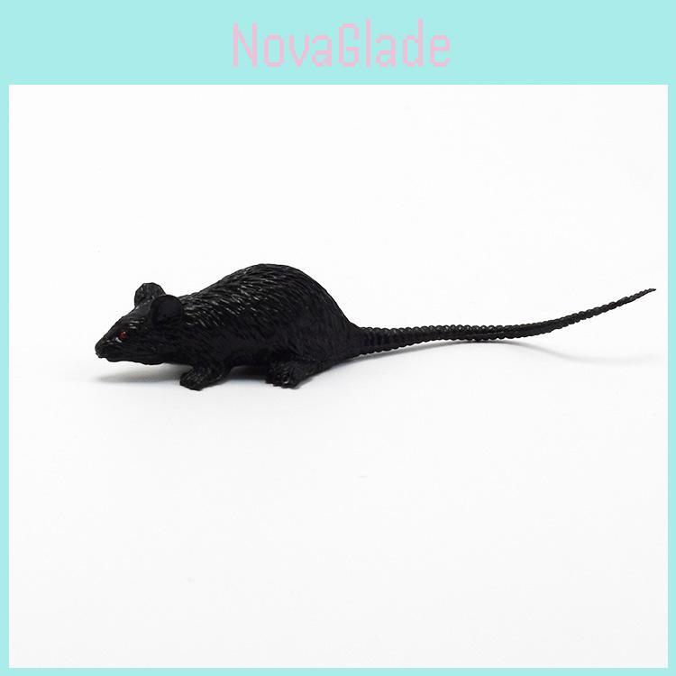 Einzigartiges Mini-Maus-Spielzeugmodell für Streiche und Halloween-Spaß, aus Kunststoff, 9 cm groß