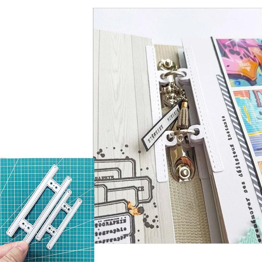 Metalen snijmallen met vergrendelingszijde voor scrapbooking, album- en kaarten maken, reliëfstempels en decoratieve knutselprojecten.