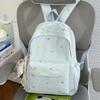 Schoolbag1011 New Girl Backpack Cute Sweet Large Capacity Lightweight Backpack Star Moon Trend Commuter Leisure Backpack