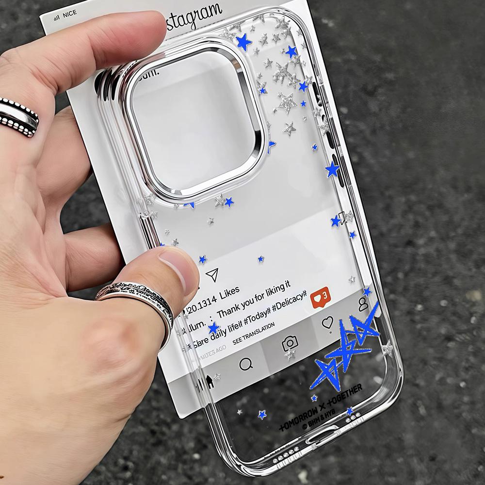 Korean Hot T-TXT Star Phone Case For Samsung Galaxy S25 S24 S23 S22 S21 S20 Note20 FE Ultra Edge Plus 4G 5G Transparent Cover