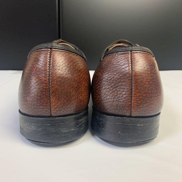 70er-80er Jahre? Vintage USA Made/KNAPP SCHUHE/Monk Strap Business Schuhe mit Schnalle/11B/Braun/(GEBRAUCHT)