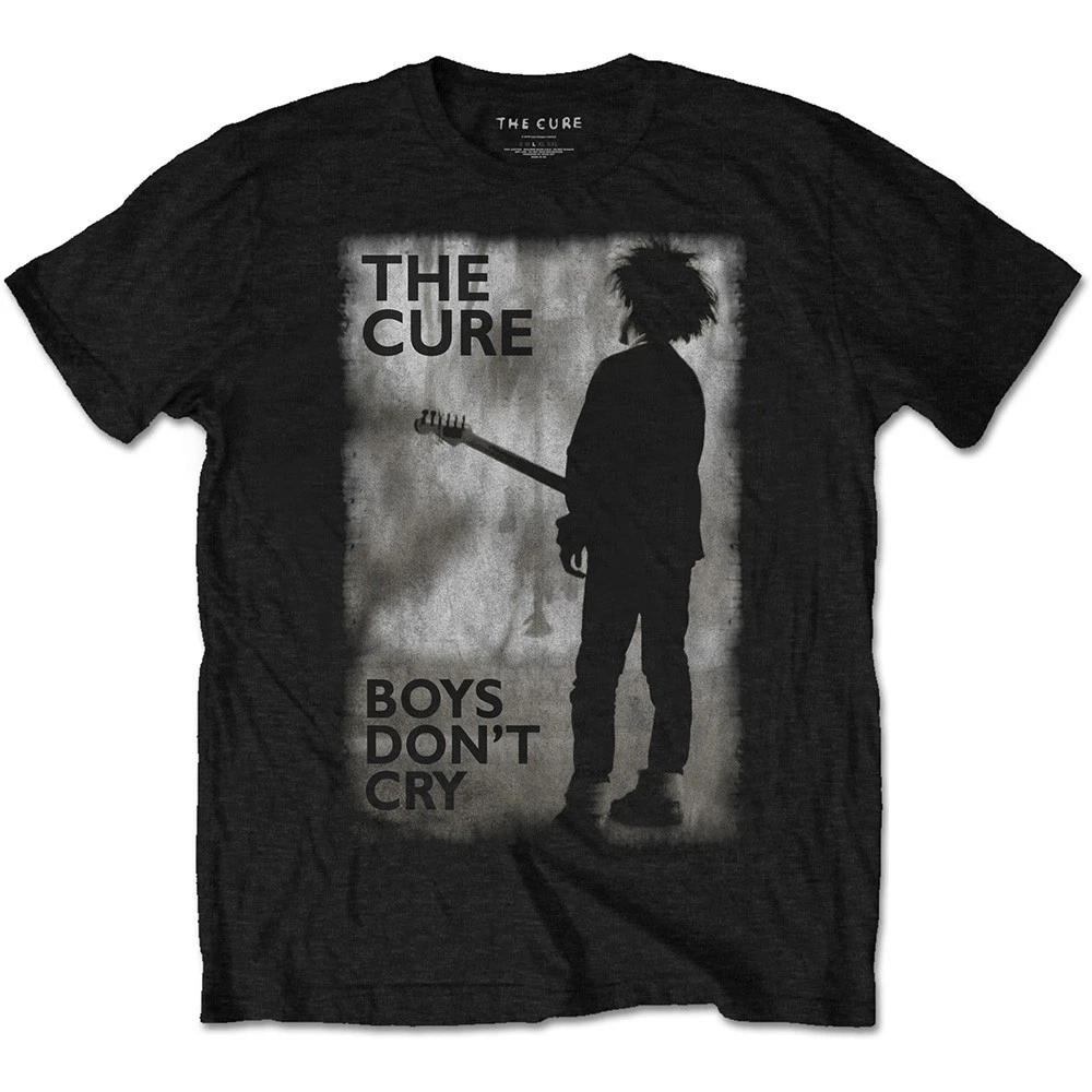 Официальная футболка мужского унисекс The Cure Boys Don t Cry BW Robert Smith Rock S