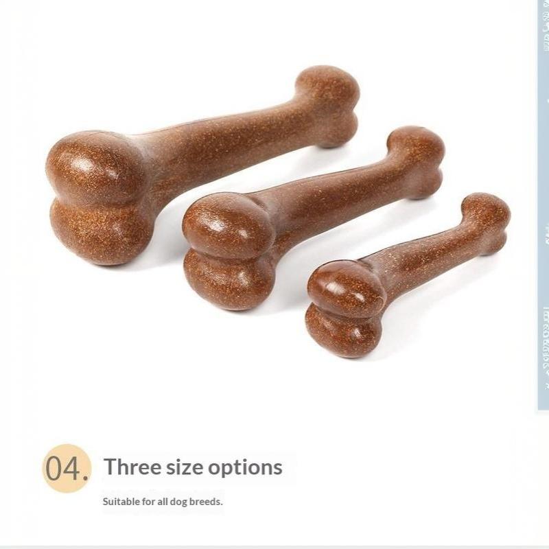 Dog Bone Chew Toys Indestructible Natural Non-Toxic Anti Bite Portable Toys for Indoor Outdoor Use