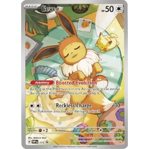 Pokemon Eevee SVP 173 Prism Evolution Elite Trainer Box Promo Single Card