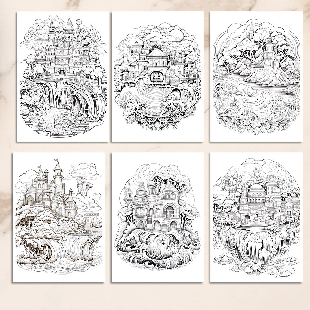 1pc, A4 Teenagers Coloring Book, Adult Coloring Book, 25 Different Patterns, 100gsm Thick Paper, Stress Relief, Birthday Gift