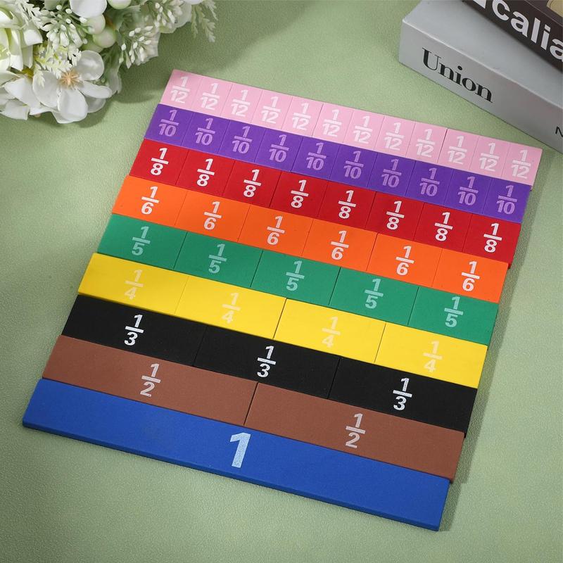 

Magnetic Fractions Educational Puzzle Fraction Tiles Circles Math Manipulatives Montessori Toys For Children Kids Best Gifts