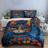 Colorful floral cat design. Bedding sets Duvet cover sets Duvet covers Pillowcases(1 * Duvet Cover 2 * Pillowcases without duvet insert)