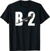 B2 B2 Spirit Stealth Bomber Düsenflugzeug Unisex T-Shirt Kurzarm Lässig 100% Baumwolle Rundhalsausschnitt Sommer T-Shirts