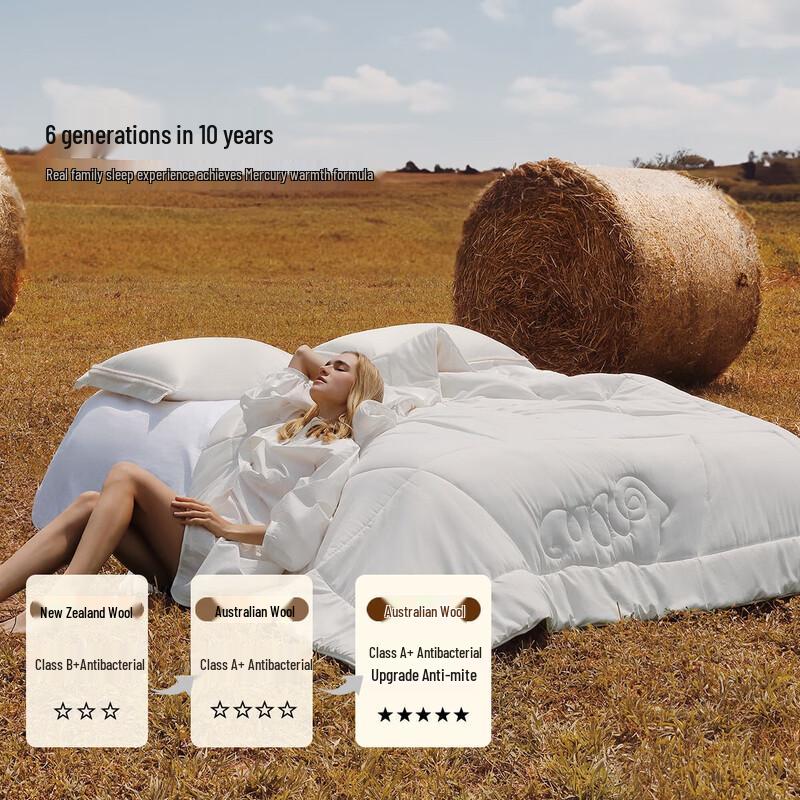 Mercury Home Textiles 100% Australian Pure Wool Quilt