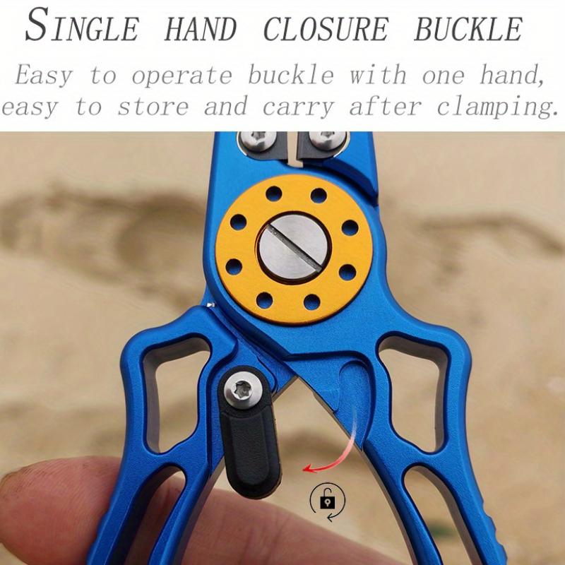 Multifunctional Fishing Pliers Aluminum Alloy Fishing Scissors Line Cutting Machine Fish Control Tool Portable Easy Storage Pliers Sleeve
