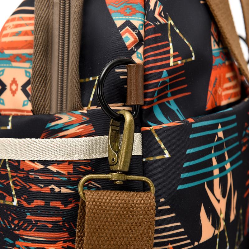 Commuter Backpack Women's Printed Backpack Travel Bag