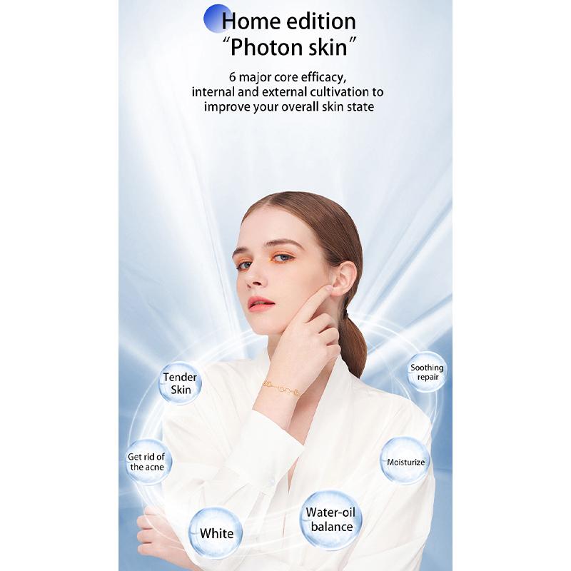 Multifunksjonell Lysrekke Skjønnhetsinstrument Husholdnings Ansiktsbleking Foton Hudskjønnhetsinstrument Sminkespeil