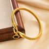316L Stainless Steel Wire Rope Roman Digital Hang Buckle Bracelet Bangle Woman Jewelry ,Birthday Gifts,Party Gifts