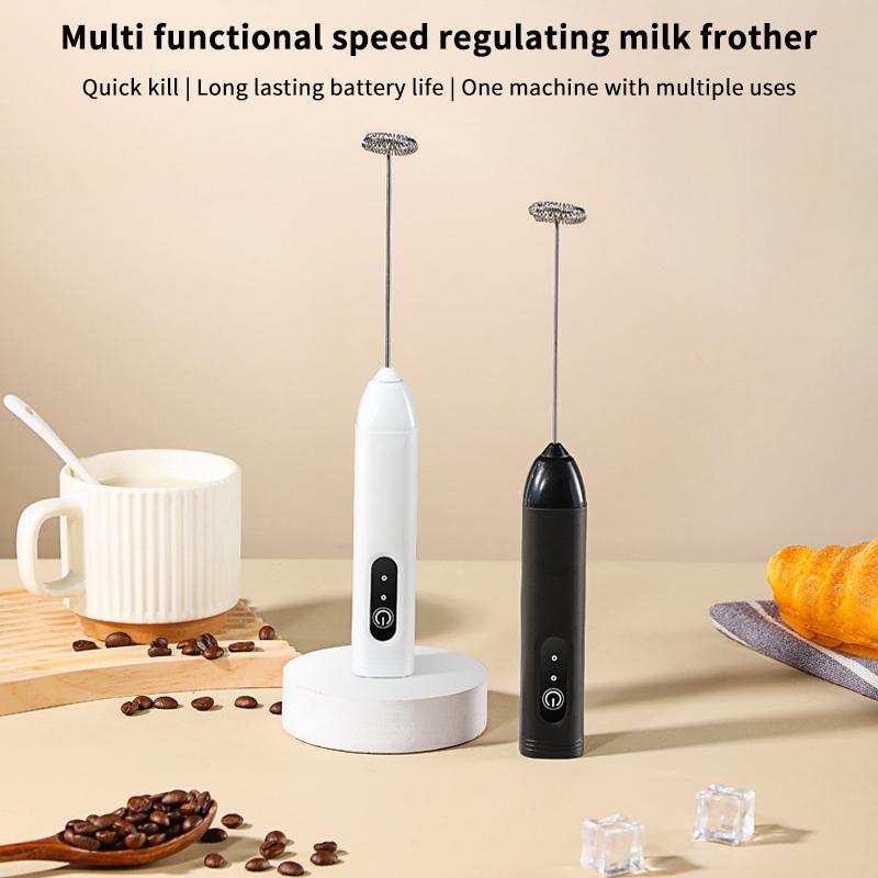 Mini Milk Frother Electric Egg Blender Coffee Whisk Mixer USB Rechargeable Handheld Mixer Foamer Shaker Cooking Drink Blender